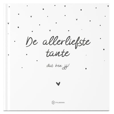 Fyllbooks - Invulboek Allerliefste Tante - Cadeau voor Tante - Incl. Quotes en 6 Fotopagina's - 30 Pagina's