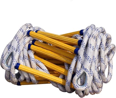Touwladder Vluchtroute - Noodladder Veiligheid - Snelle Ontsnapping - Geen Montage Nodig - 3 Meter - Nylon
