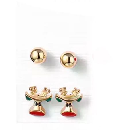 Akyol - Kerst oorbellen – rendier oorbellen – kerst - oorbellen kerst - rendieroorbellen - kerst accessoires – kerst – kerstmis – Christmas - oud en nieuw – kerst accessoire – kerst- feestdagen - cadeau voor meisjes -sinterklaas cadeau-