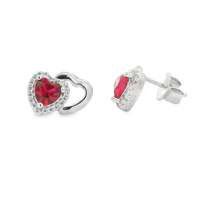Juwelier Zwartevalk zilveren (gerhodineerd) hartjes oorbellen - 22.327