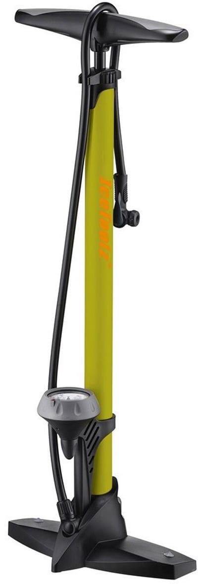Hogedruk voetpomp IceToolz 240A451 met manometer 160PSI - staal