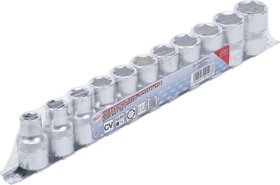 BGS Doppenset zeskant 1/2 10 - 21 mm 11 delig