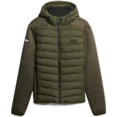 Superdry Hooded Storm Jack Olive - Maat XXL - Heren - Winterjassen