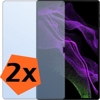 Screenprotector - 2 Stuks - Geschikt voor Samsung Galaxy Tab S9 Ultra - Extra Sterk - Gehard Glas - Beschermglas - Tempered Glass - Screen Protector