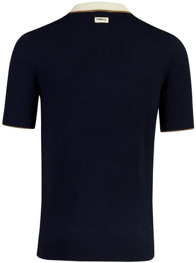 Mos Mosh poloshirt korte mouw donkerblauw