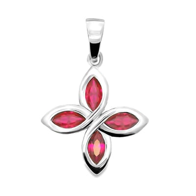 Juwelier Zwartevalk zilveren (gerhodineerd) hanger met zirkonia - 24.303