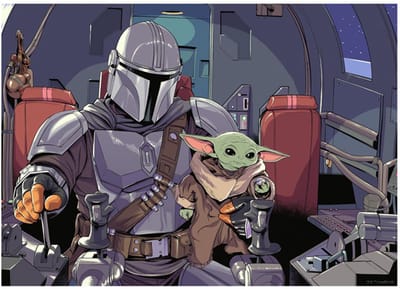 Ravensburger puzzel Star Wars The Mandalorian - 1000 stukjes legpuzzel.