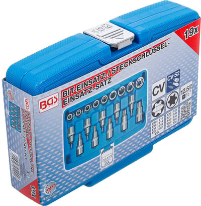 BGS Dopsleutelbit en doppenset 1/2 Torx 19 delig