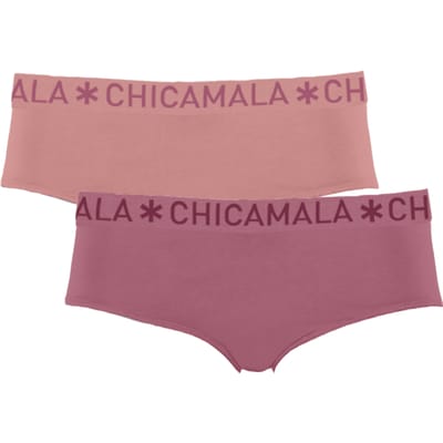 Chicamala – Dames Briefs – 2 Pack - Normale Lengte – Onderbroeken Dames – Lingerie – Dames Ondergoed – Kleding - 95% Katoen – Dames kleding