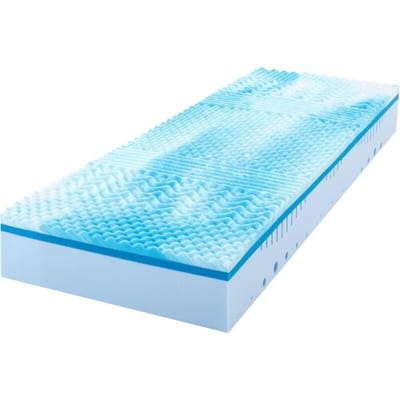 MLILY Mattress PRO 100 x 200 cm koudschuimmatras 7-zone traagschuimmatras hardheid H2 & H3, ÖkoTex geroled matras 2-in-1 gel-schuimmatras 22 cm