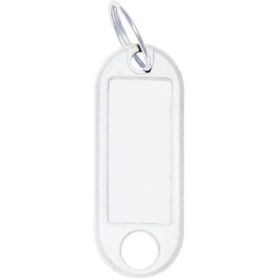 WEDO Sleutelhanger met ring, diameter: 18 mm, wit
