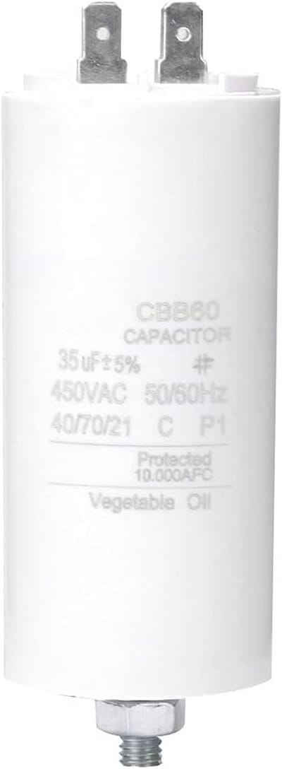 Startcondensator 35µF 450V Motorcondensator voor Wasmachine & Waterpomp