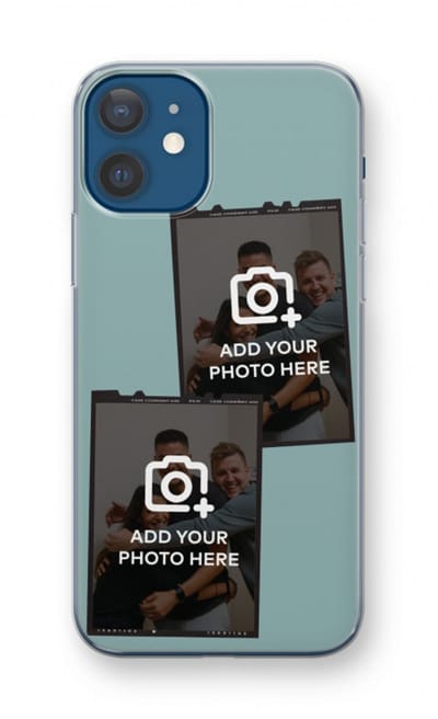 Gepersonaliseerd - Case Company® - Hoesje geschikt voor iPhone 12 hoesje - Polaroid Zwart - Soft Cover Telefoonhoesje - Bescherming aan alle Kanten en Schermrand