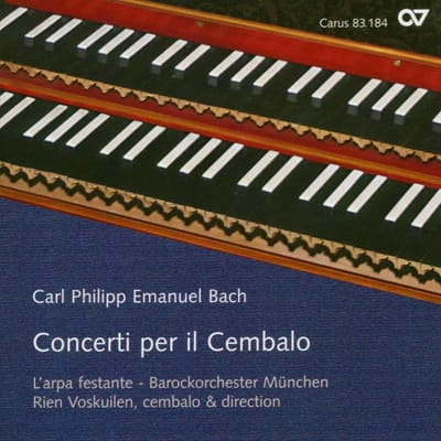 Rien Voskuilen, L'Arpe Festante, Barockorchester München - C.P.E. Bach: Concerti Per Il Cembalo (CD)