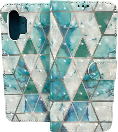 Portemonnee Book Case Hoesje Geschikt voor: Samsung Galaxy A32 4G - Marmer Print