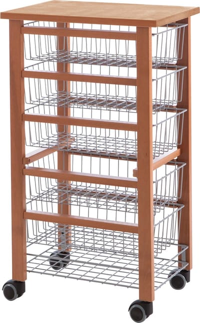 Keukentrolley OLIVER 6 manden waarvan 5 uitneembaar
