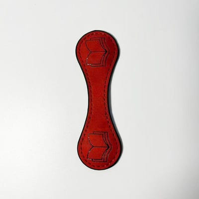 Clip de page de livre Cuir Rétro Cuir Crazy Horse Marque-page Magnétique Support de Livre Magnétique Cadeau rouge