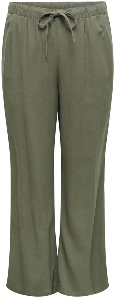 ONLY Carmakoma Broeken CARGOA Straight fit Linnen Broeken