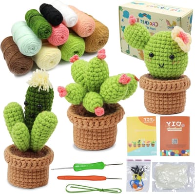 Beginner Haakset voor DIY Creatieve Projecten, Inclusief Haaknaalden en Handnaald, Perfect voor Volwassenen en Kinderen, Cadeau-idee voor Hobbyisten