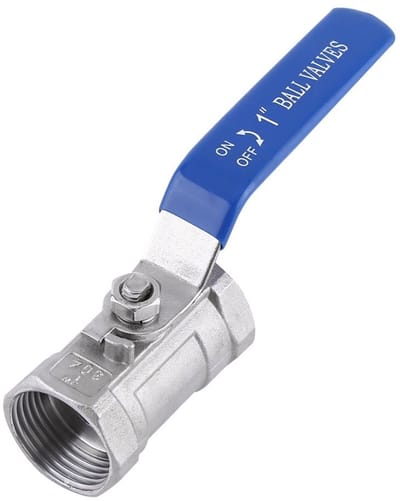 Allecto - Premium Kogelklep - Vrouwelijke Draad - Duurzaam Ontwerp 1/4 Inch - Industrieel Gebruik - Betrouwbare Afsluiting - Geschikt voor ...