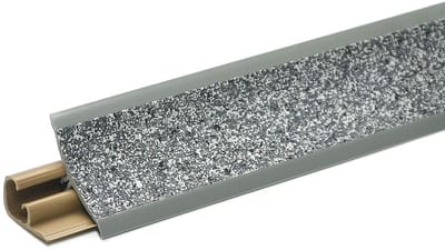 DQ-PP 1,5 m HOEKLIJST - Donker Graniet - 23 x 23 mm - PVC - GRATIS schroeven - Keukenlijst Werkblad Afwerkingslijst Lijst Keuken Keukenafwerkingslijst Wandafwerkingslijst Tafelbladlijst