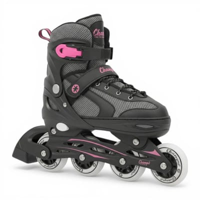 Kinder Skeelers 33-36 EU Verstelbaar – Gevorderden – Inline Skates Roze ABEC7 – Champz