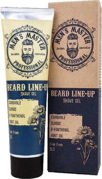 Men's Master Beard Line-up Shave Gel – Transparante Scheergel voor Maximale Precisie – Scheren zonder Water – 100ml
