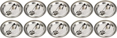 100 Stuks Lege Pin Buttons voor DIY, Badge Emblemen en Medaillon Onderdelen voor Creatieve Projecten (25MM)