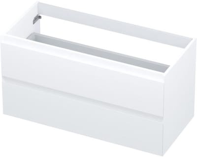 INK - Onderkast 2 Laden Greeploos Gelakt - 1000x450x520 Mm - Mat Wit