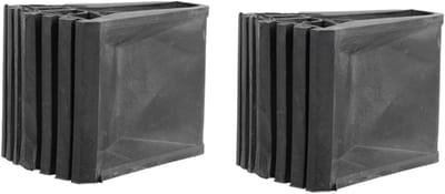 Ladder Voetbeschermers - Antislip Matten - Vloeren Beschermen - Universele Pasvorm - 6.5 x 6.5 cm - Zwart