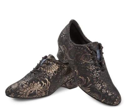 Dames dans trainingsschoen - Diamant 199 - 034 - 623 - Veloursprint - Voetbed met hielkussen - Comfortabele pasvorm - 3.7cm stabiele Hak - Sude zool - Latin, Ballroom, Tango, Salsa, Kizomba, Bachata - Diamant - Zwart - 35