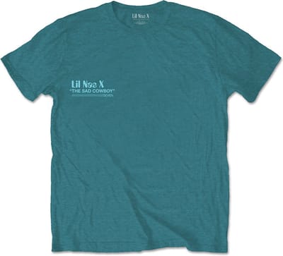 Lil Nas X - Album Heren T-shirt - S - Turquoise