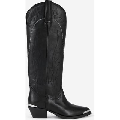 The Kooples Leather Santiag Black Maat: 36 | Laarzen Outlet | Dames | Zwart