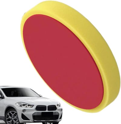 Wax Applicator Pad - Polijstkussen Spons - Auto Oppervlakken Reinigen - Efficiënte Verf Restauratie - 15x15x2.5 cm - Geel