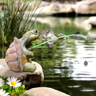Mini Vijver Decoratie Schildpad – Tuindecoratie voor Tuin, Balkon en Terras