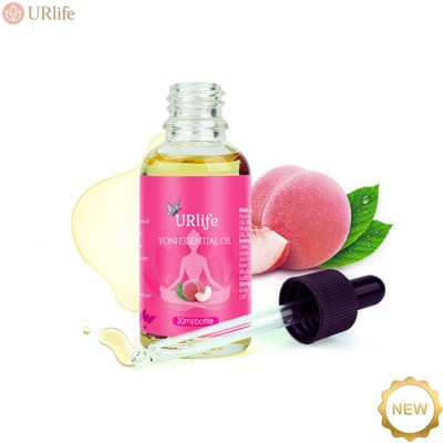 URlife Yoni Olie Perzik – Vaginale Olie & Yoni Oil – Intieme Verzorging Vrouw – pH-Neutraal, 100% Natuurlijk – Hydraterend, Verzachtend & Comfortabel