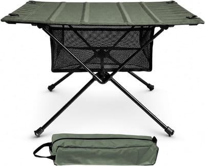 SnelShoppen - Opvouwbare Campingtafel 60x40x37 cm - Inklapbare Klaptafel met Draagtas - Ultralicht Outdoor Tafel voor Picknick, Wandelen, Tuin en Fees