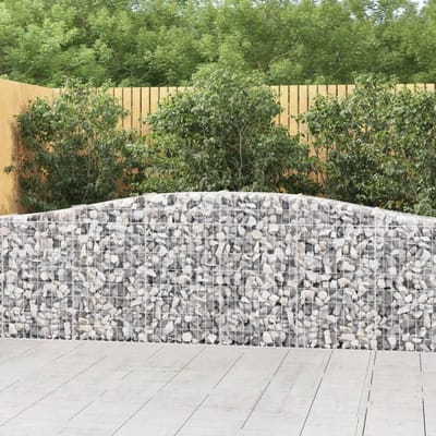Schanskorf Wand - Steenkorf Decoratie - Tuin Afschermen - Geluidsisolerend Ontwerp - 80 cm Hoog - Zilver