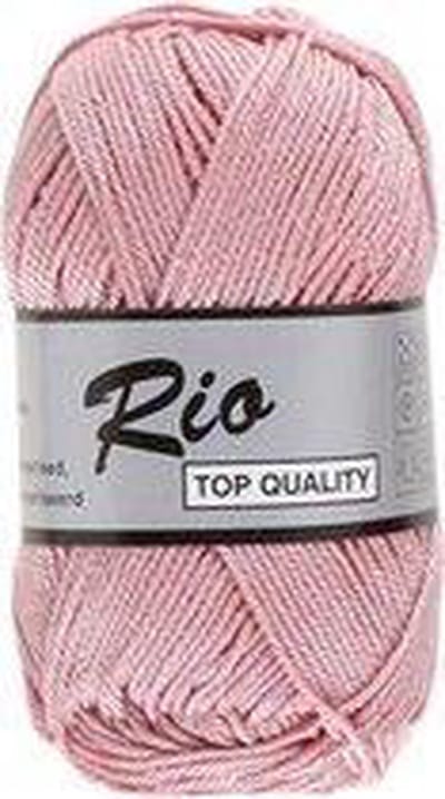 Lammy yarns Rio katoen garen - oud roze (712) - naald 3 a 3,5mm - 10 bollen