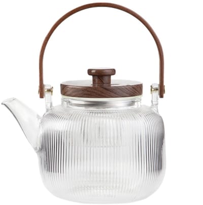 Homla ELSIE kan geribbeld met houten deksel en handvat, 0,88 l – 891255