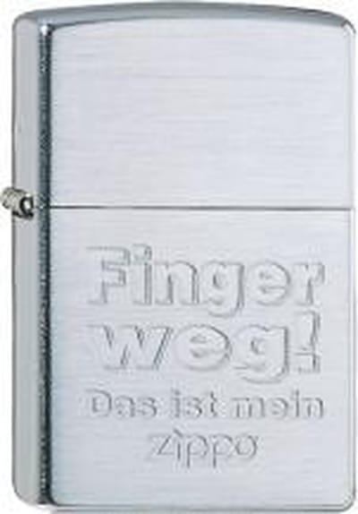 Zippo aansteker Finger Weg!