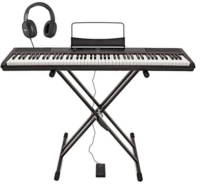 SDP-2 Stagepiano van Gear4music, standaardpakket, zwart