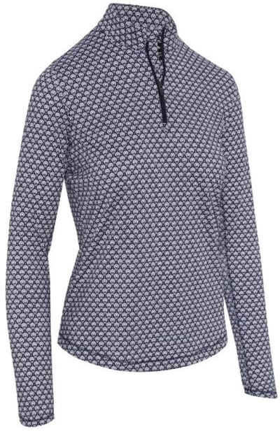 Callaway Premium Scarf Geo Dames Midlayer Navy Wit