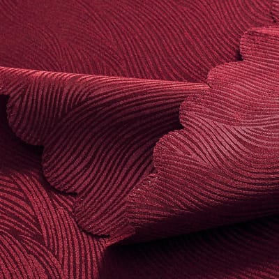 tafelkleed jacquard 160 cm, waterafstotend, effen, zwaar en zacht, machinewasbaar, rond 160 cm, wijnrood