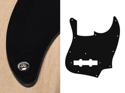 Boston JB-110-BM pickguard, Jocker bass, standard, 1 ply, black matt