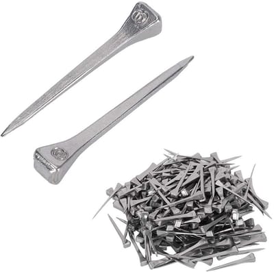 250pcs Stalen E4 Paardenhoefnagels - Geanodiseerde Glasnagels en