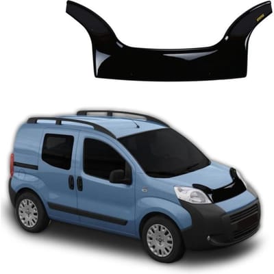 Motorkap Deflector - SCOUTT - Fiat Fiorino 2007-2019 - ABS Kunststof - Eenvoudige Installatie - Zwart zwart
