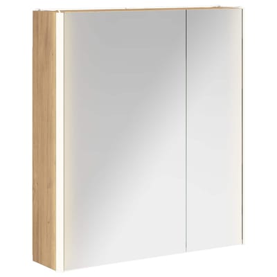 vidaXL - Badkamerspiegelkast - Ambachtelijk - Eiken - 63,5 - x - 15,5 - x - 70 - cm