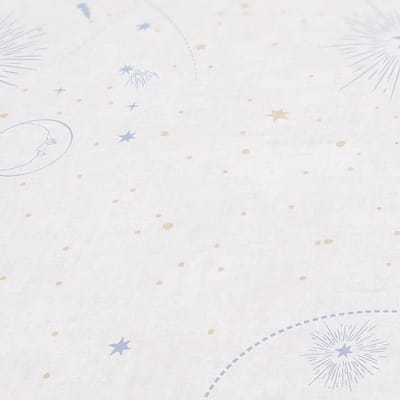 HEELAL BEHANG | Sterren en planeten - Beige Blauw Crème - A.S. Création Lilly & Luis