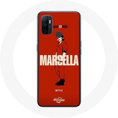 Oppo A53 hoesje La casa de papel Marsella tekening